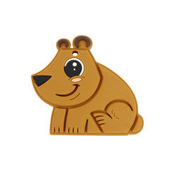 Bambino Teether BPA Eco libero del silicone del commestibile dell'orso amichevole