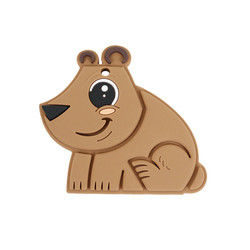 Bambino Teether BPA Eco libero del silicone del commestibile dell'orso amichevole