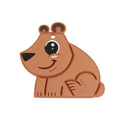 Bambino Teether BPA Eco libero del silicone del commestibile dell'orso amichevole
