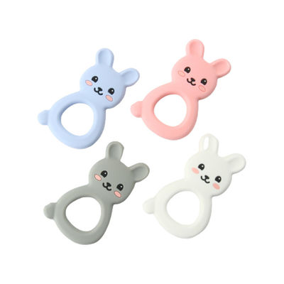 Cat Kitten Silicone Baby Teether animale BPA libera per dentizione del bambino