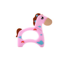 Cat Kitten Silicone Baby Teether animale BPA libera per dentizione del bambino