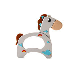 Cat Kitten Silicone Baby Teether animale BPA libera per dentizione del bambino