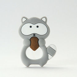 Cat Kitten Silicone Baby Teether animale BPA libera per dentizione del bambino