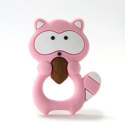 Cat Kitten Silicone Baby Teether animale BPA libera per dentizione del bambino