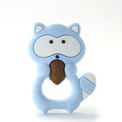 Cat Kitten Silicone Baby Teether animale BPA libera per dentizione del bambino