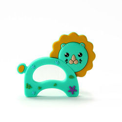 Cat Kitten Silicone Baby Teether animale BPA libera per dentizione del bambino