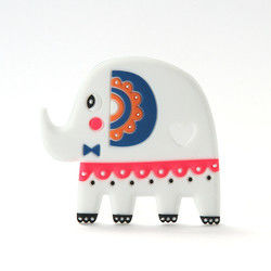 Cat Kitten Silicone Baby Teether animale BPA libera per dentizione del bambino