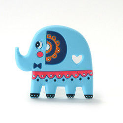 Cat Kitten Silicone Baby Teether animale BPA libera per dentizione del bambino