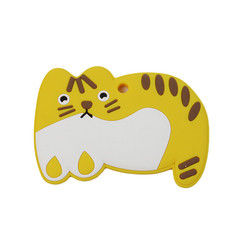 Cat Kitten Silicone Baby Teether animale BPA libera per dentizione del bambino