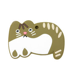 Cat Kitten Silicone Baby Teether animale BPA libera per dentizione del bambino