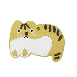 Cat Kitten Silicone Baby Teether animale BPA libera per dentizione del bambino