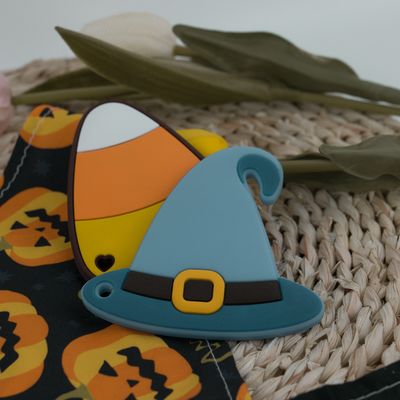 Bambino Teether del silicone del cappello delle streghe di Halloween variopinto per lenire dolore mettere i denti