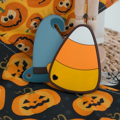 Bambino Teether del silicone del cappello delle streghe di Halloween variopinto per lenire dolore mettere i denti