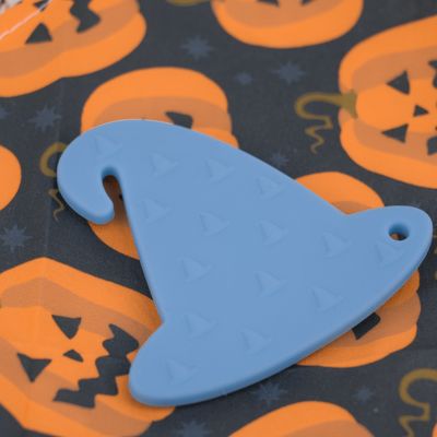 Bambino Teether del silicone del cappello delle streghe di Halloween variopinto per lenire dolore mettere i denti