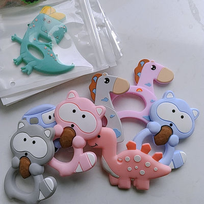 Silicone masticabile Teethers, giocattolo non tossico del bambino del commestibile del silicone mettere i denti