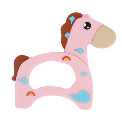 Forma sveglia dell'automobile di Teether del commestibile del bambino molle del silicone per il bambino