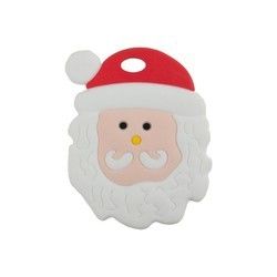 Silicone molle Teether dell'uomo di pan di zenzero di Natale variopinto per dentizione del bambino