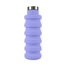 Logo Silicone Water Bottle Foldable su ordinazione per il trasporto all'aperto