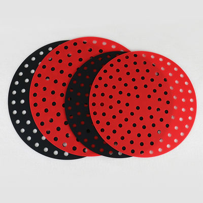 Insieme riutilizzabile su ordinazione dell'articolo da cucina del silicone, cuscinetto del silicone della friggitrice dell'aria intorno a forma quadrata