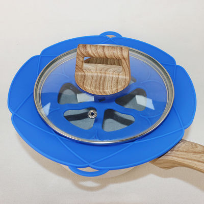 Il doppio di Pan Lid Cover Reusable With del silicone del commestibile appende per cucinare