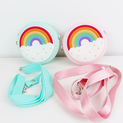 Borsa a tracolla di Mini Rainbow Custom Made Silicone per il bambino del bambino
