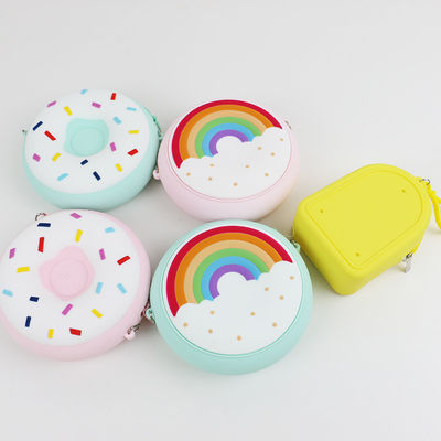 Borsa a tracolla di Mini Rainbow Custom Made Silicone per il bambino del bambino