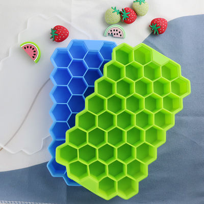 Muffa libera del cubetto di ghiaccio del favo di BPA, vassoi di gomma del cubetto di ghiaccio del commestibile
