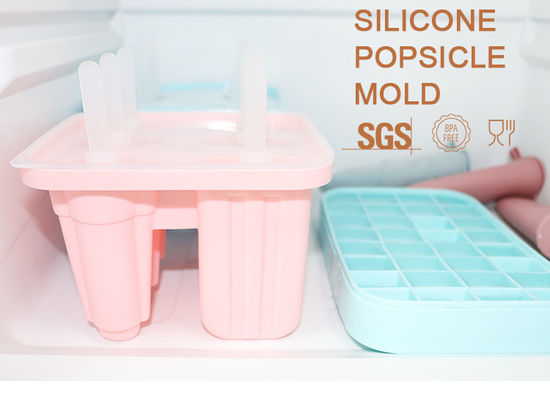 Ghiaccio Lolly Personalised Silicone Molds Sustainable con colore di Panton