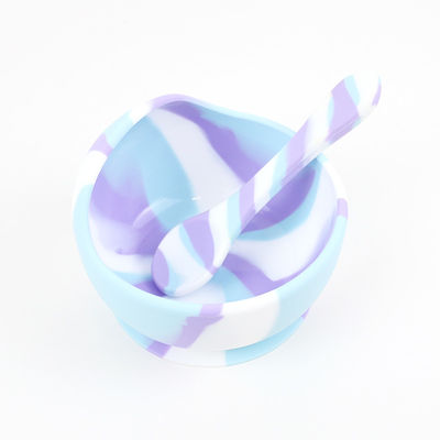Stoviglie sicure infrangibili del silicone messe per l'alimentazione dei bambini del bambino