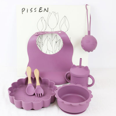 insieme d'alimentazione del bambino del silicone dei pc 1Set 8 colore sostenibile di Pantone