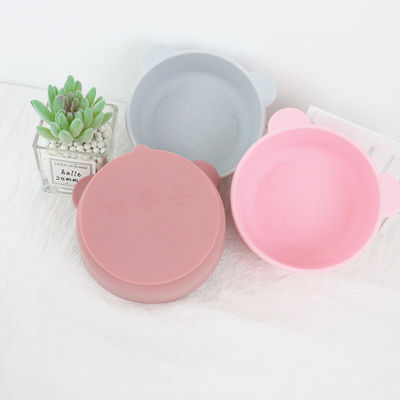 Cute Cartoon Desing Bear Panda Shape Baby Silicone Cucina Senza Sapore Con Logo Personalizzato
