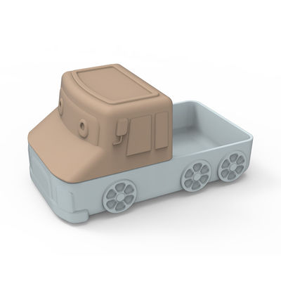 L'automobile sveglia della piastrina di aspirazione del silicone del fumetto modella per il bambino che mangia l'alimento