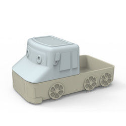 L'automobile sveglia della piastrina di aspirazione del silicone del fumetto modella per il bambino che mangia l'alimento