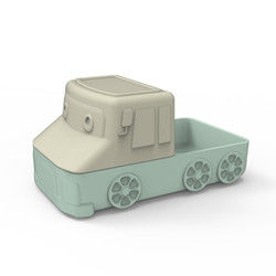 L'automobile sveglia della piastrina di aspirazione del silicone del fumetto modella per il bambino che mangia l'alimento