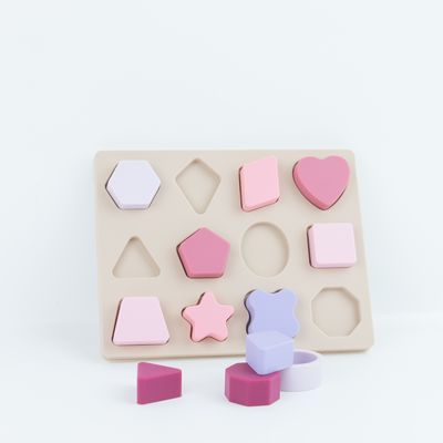 Puzzle geometrico BPA Eco libero del silicone di forma amichevole per istruzione dei bambini