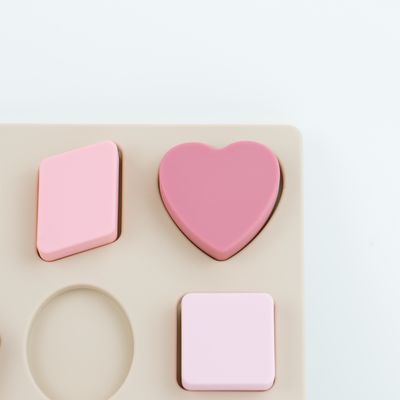 Puzzle geometrico BPA Eco libero del silicone di forma amichevole per istruzione dei bambini