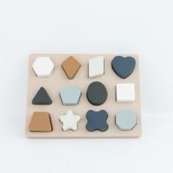 Puzzle geometrico BPA Eco libero del silicone di forma amichevole per istruzione dei bambini