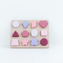 Puzzle geometrico BPA Eco libero del silicone di forma amichevole per istruzione dei bambini