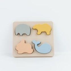 Puzzle geometrico BPA Eco libero del silicone di forma amichevole per istruzione dei bambini