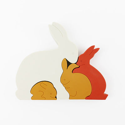 Puzzle Eco di Bunny Rabbit Silicone Toddler Jigsaw amichevole per il bambino
