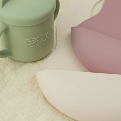 Busbana francese d'alimentazione BPA del bambino del silicone del bambino morbidezza libera con il collettore dell'alimento