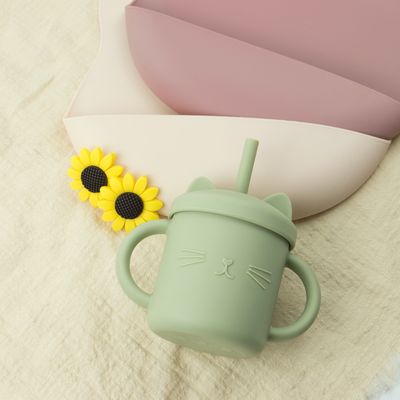 Busbana francese d'alimentazione BPA del bambino del silicone del bambino morbidezza libera con il collettore dell'alimento