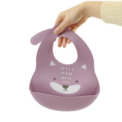 Busbane francesi del collettore di Cacoon Cat Fox Printed Silicone Food per le alimentazioni della prima colazione del bambino