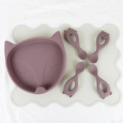 La Tabella Mat With Logo laser personalizzato di slittamento del silicone del bambino del bambino non ha inciso la stampa