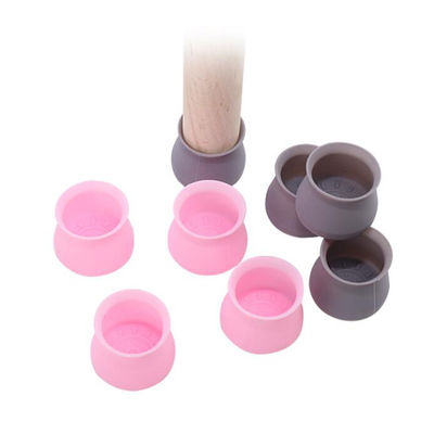 Silicone su ordine amichevole di Eco, protettori di gamba di gomma molli della sedia del silicone