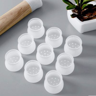 Silicone su ordine amichevole di Eco, protettori di gamba di gomma molli della sedia del silicone