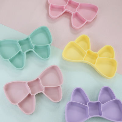 La busbana francese dell'insieme delle stoviglie del silicone di svezzamento di Geschirr del bambino placca la forcella del coltello del cucchiaio di acciaio inossidabile