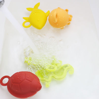 NUOVI bambini dei bambini di arrivo che fanno galleggiare i giocattoli liberi dell'acqua del silicone mettere i denti del commestibile di bpa dei giocattoli del silicone del bagno