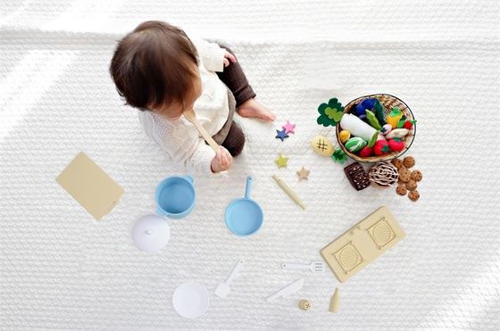 NUOVO bambino di ARRIVO 2023 che gioca il commestibile libero di BPA che cucina gli insiemi del regalo del giocattolo del silicone della cucina