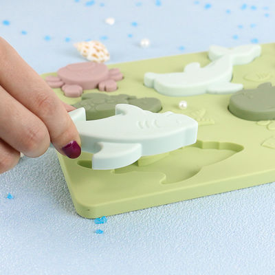 Puzzle BPA Eco libero del silicone del mondo dell'oceano amichevole per istruzione dei bambini